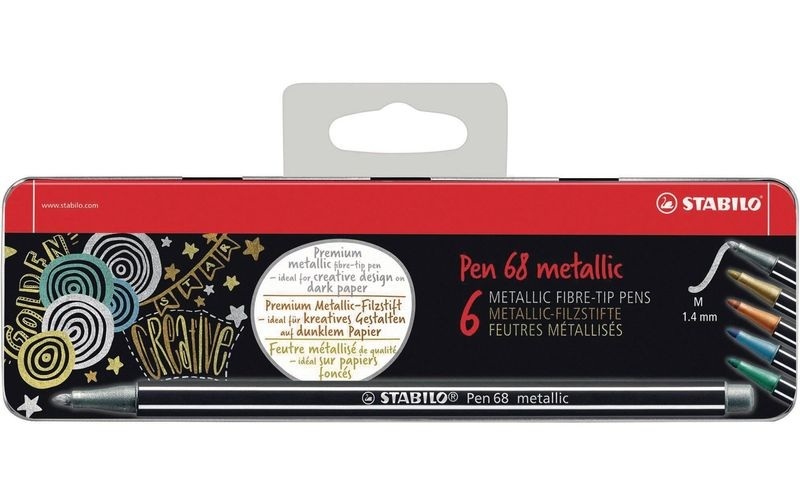 STABILO Filzstifte Pen 68 Metallic 6