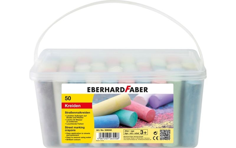Eberhard Faber Straßenmalkreide EIMER ECKIG 50er