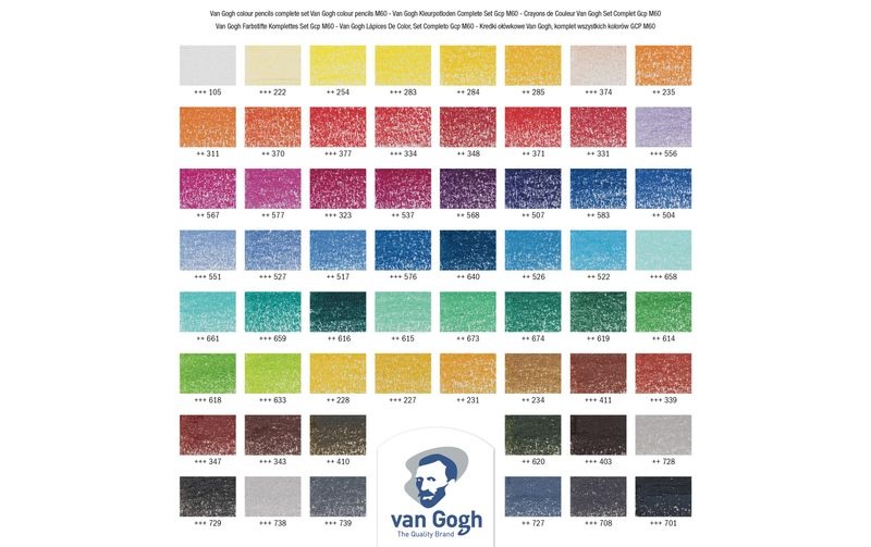 Van Gogh Farbstifte Set 60 Stück