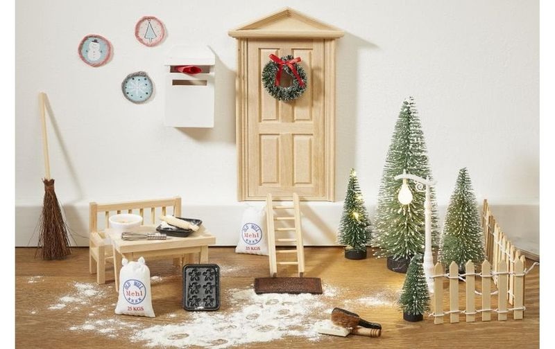 HobbyFun Mini-Utensilien Besen und Schaufel 4 cm