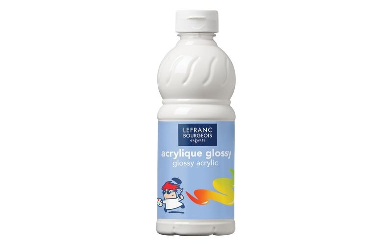 Opitec - Acrylfarbe Glänzend Glossy, 500 Ml Weiss