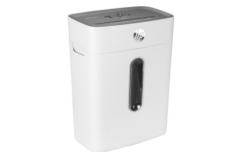 HP OneShred 8CC Aktenvernichter Partikelschnitt 5 x 18 mm 15 l Blattanzahl (max.): 8 Sicherheitsstufe 4 Vernichtet auch