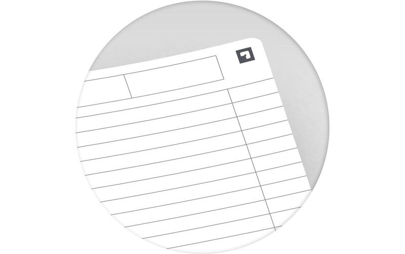 Oxford Notizbuch A4, liniert, Schwarz