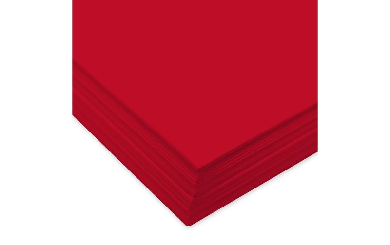 URSUS Tonzeichenpapier A4, 130 g/m², 100 Blatt, Tulpenrot