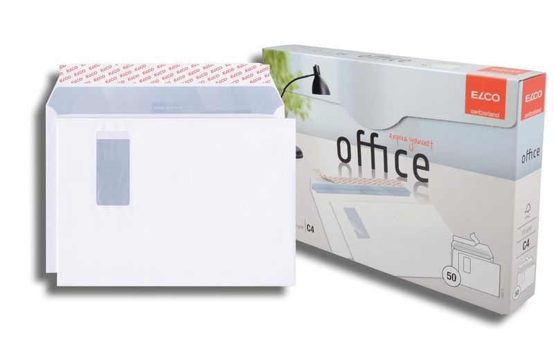 ELCO Couvert Office Box C4 mit Fenster rechts, 50 Stück