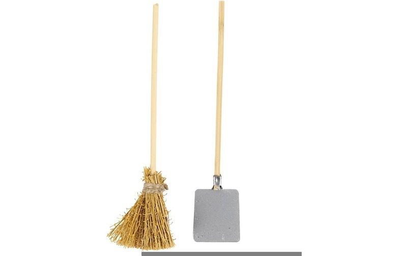 Creativ Company Mini-Utensilien Besen und Schaufel