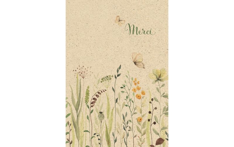 Natur Verlag Dankeskarte Merci 12.2 x 17.5 cm