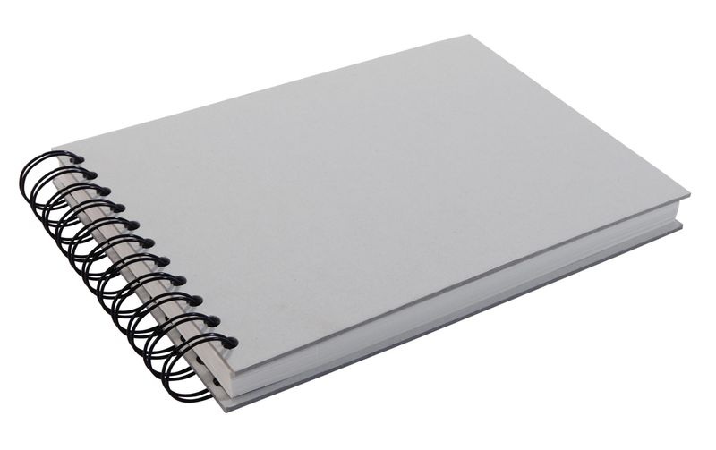Sigel Notizbuch A5, Uni, Grau, Bindungsart
