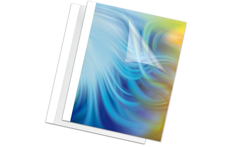 Fellowes Einbanddeckel Prestige für 1-8 Blatt, 100 Stück, Weiss