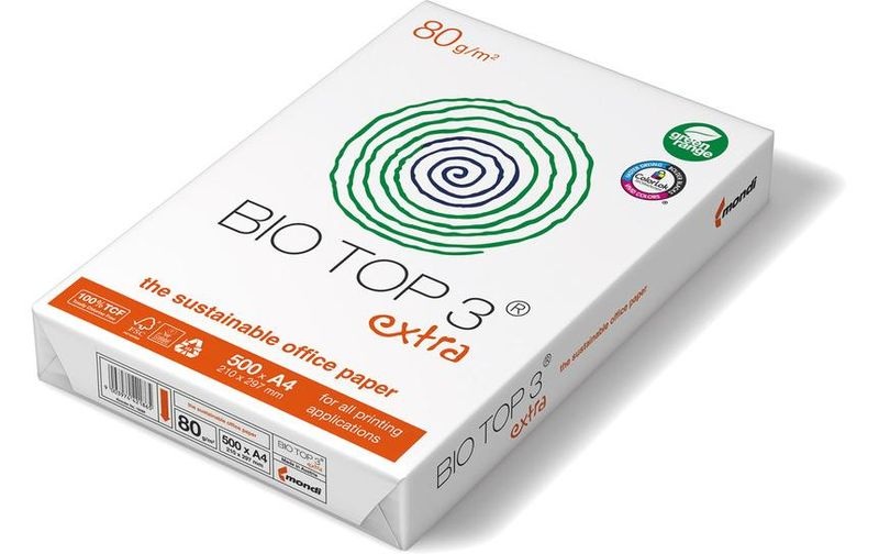 Plano Zeichenpapier Bio Top 3 A4, 250 g/m², 100 Blatt