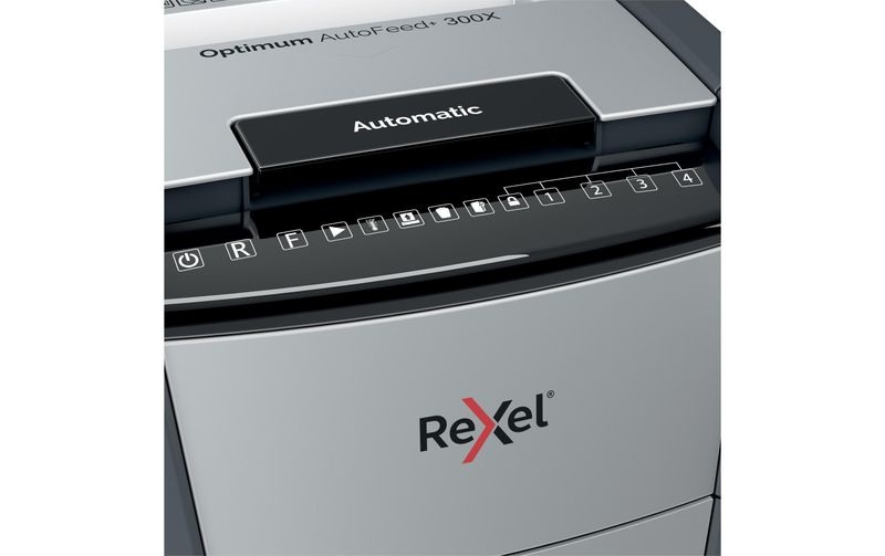 REXEL Aktenvernichter Optimum AF+ 2020300XCH 300X. P-4. 60lt