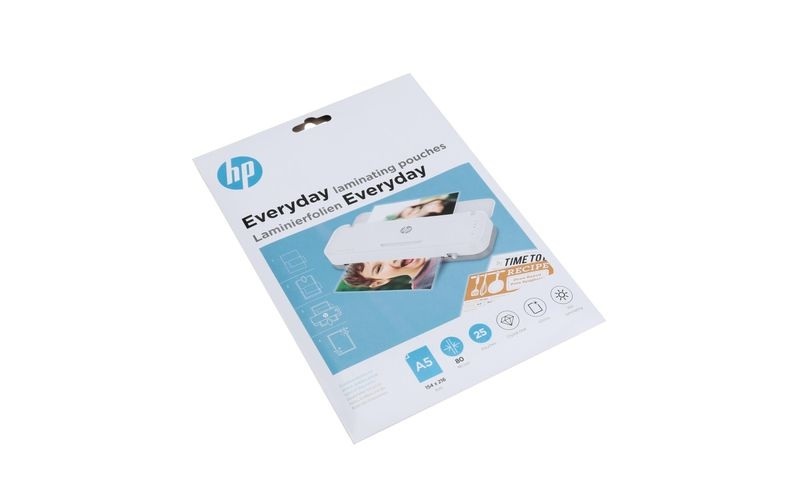 HP Laminierfolie DIN A5 80 micron glänzend 25 St.