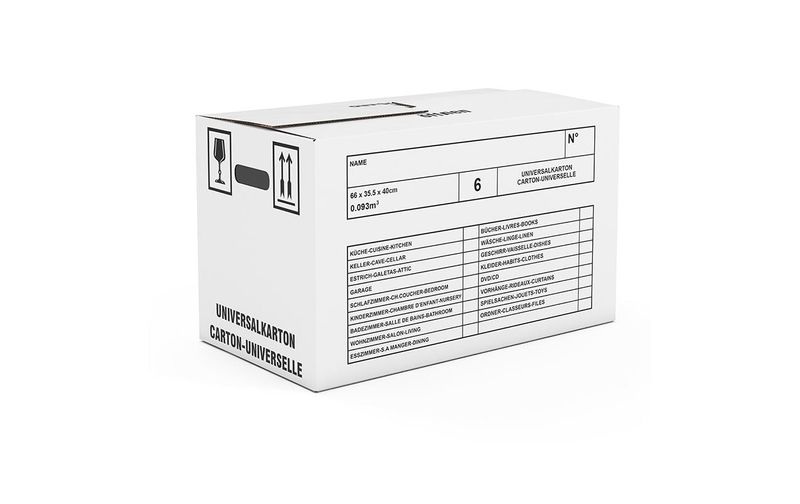 Antalis Umzugsbox 50 x cm 10 Stück, Braun Kartonschachteln