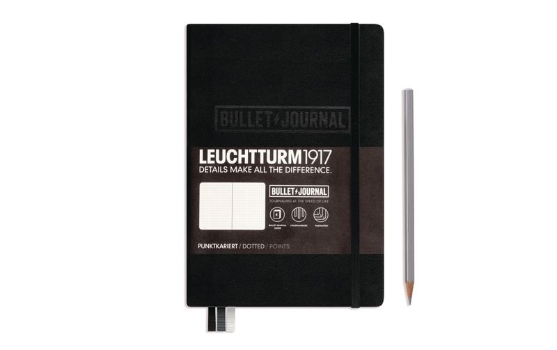 Leuchtturm Notizbuch B5, Uni, Schwarz