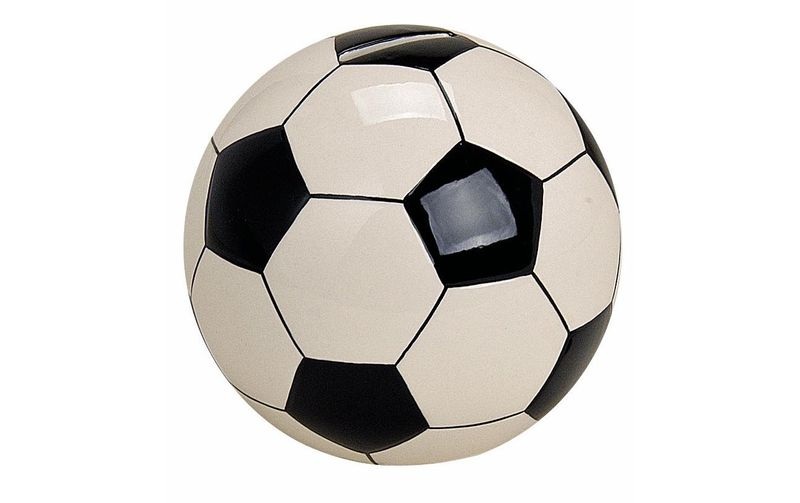 ROOST Sparkasse Fussball gross 17399 schwarz/weiss ø13cm