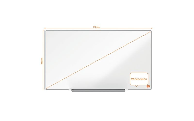 Whiteboard nobo Widescreen, Stahl Nano Clean, 510 x 900 mm