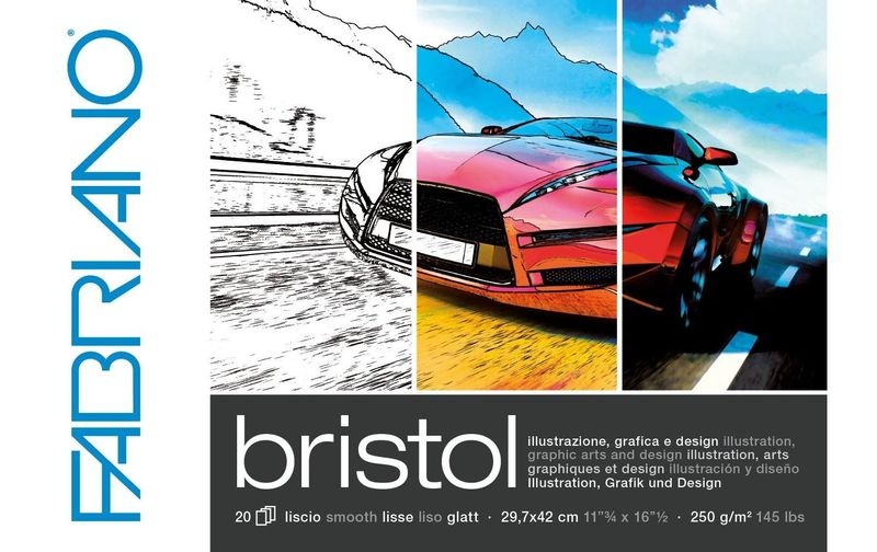 Fabriano Malblock Bristol A3, 20 Blatt