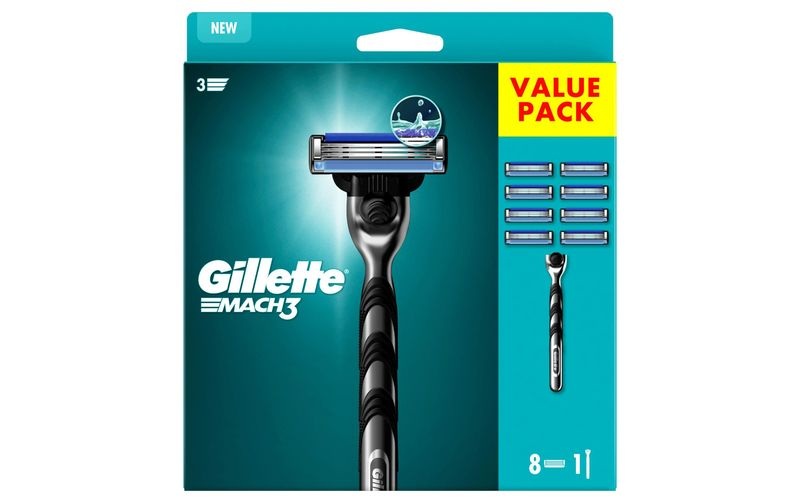 Gillette Mach3 Systemklingen 8 Stück