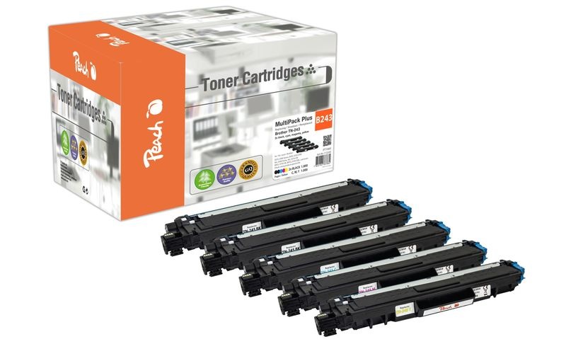 Peach Spar Pack Plus Tonermodule kompatibel zu Brother TN-243
