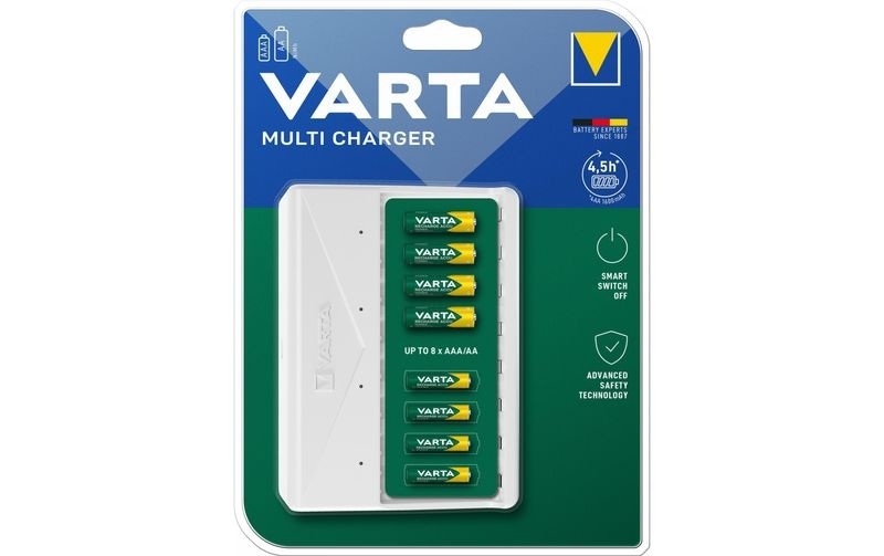 Varta Multi Charger Rundzellen-Ladegerät NiMH Micro (AAA), Mignon (AA)