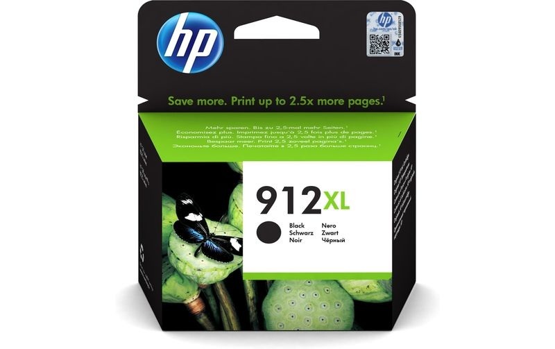 HP 912XL Schwarz Original Druckerpatrone mit hoher Reichweite