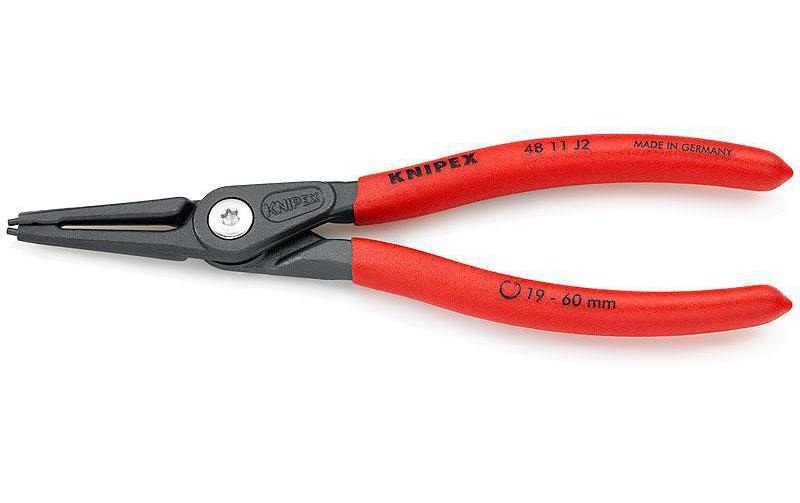 Seegeringzange Passend für Innenringe 19-60 mm Spitzenform gerade Knipex 48 11 J2