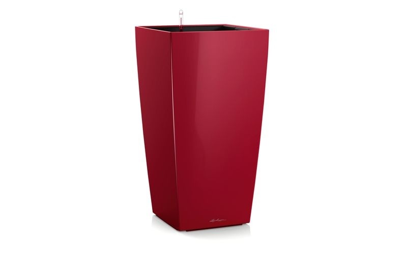 Lechuza - 2er-Set Blumenkästen mit Integriertem Bewässerungssystem Cubico Premium 30 - Rot