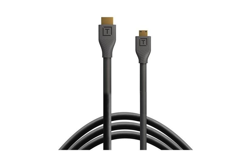 Tether Tools Kabel TetherPro HDMI Mini zu HDMI 2.0, 1 m Schwarz