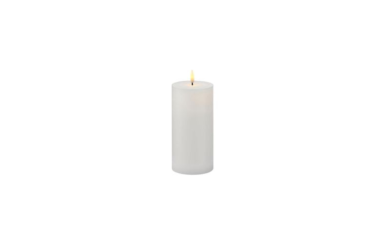 Sirius - LED-Kerze Sille 7.5 cm x 15 cm, Weiss