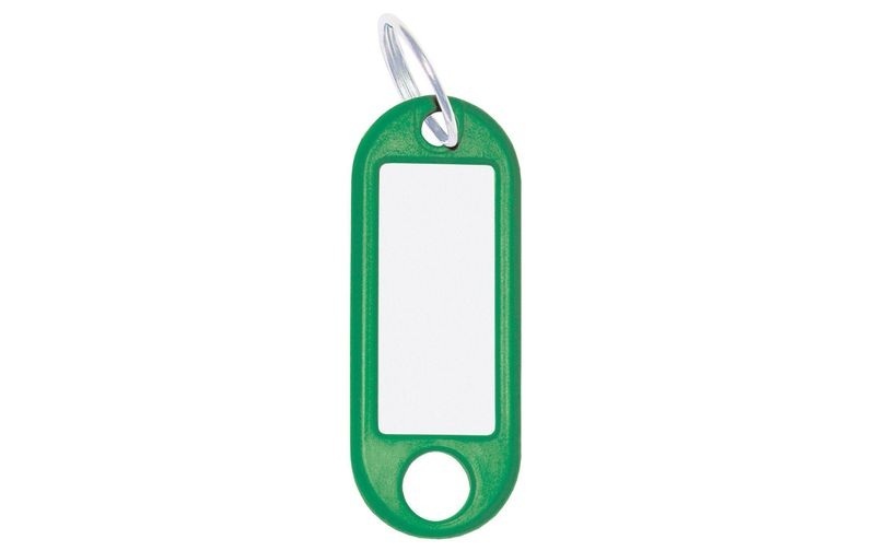 WEDO Schlüsselanhänger 18 mm mit Ring, Grün, 100 Stück