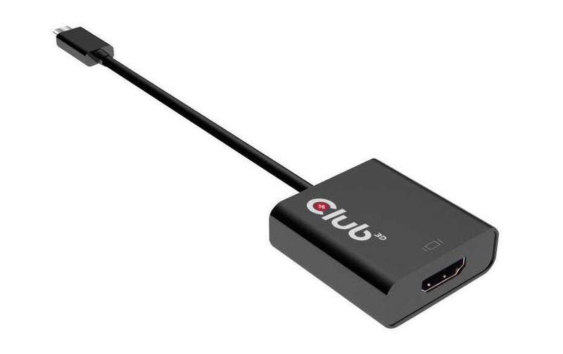 club3D USB Adapter [1x USB 3.1 Stecker C - 1x HDMI-Buchse] Schwarz