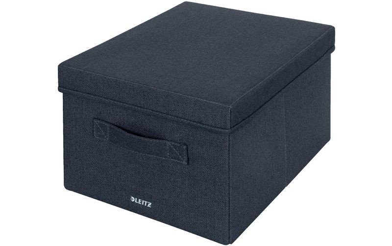 Leitz Faltbox Fabric Dunkelgrau, 2er Pack