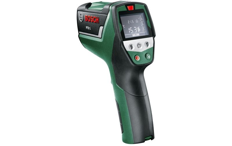 Bosch Home and Garden PTD1 Infrarot-Thermometer Optik 10:1 -20 bis +200 °C Pyrometer, Taupunktscanner