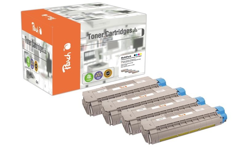 Peach Spar Pack Tonermodule kompatibel zu OKI 44315308,44315307,44315306,44315305