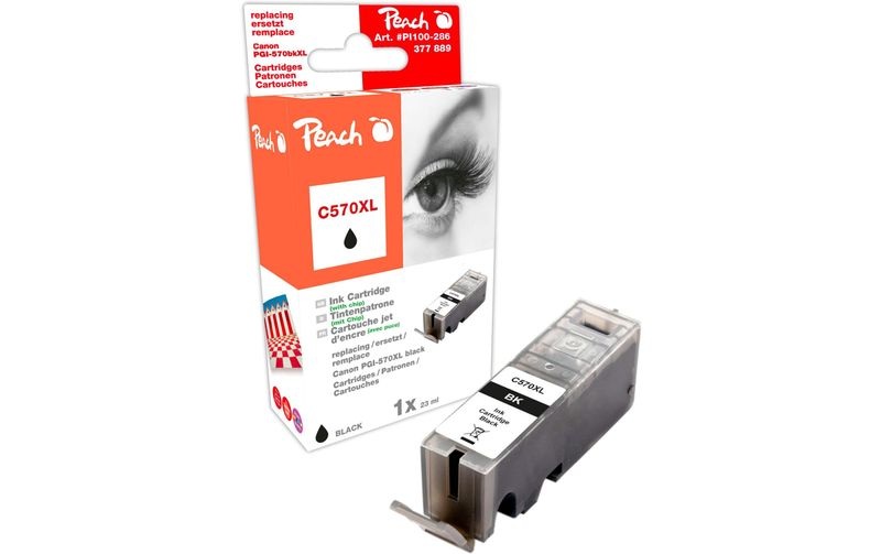 Peach Tintenpatrone XL schwarz kompatibel zu Canon PGI-570XL bk