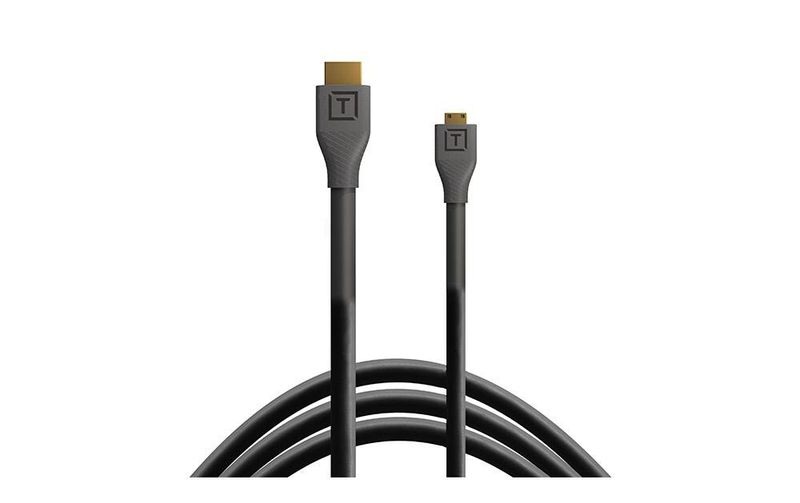 Tether Tools Kabel TetherPro HDMI Micro zu HDMI 2.0, 1 m Schwarz