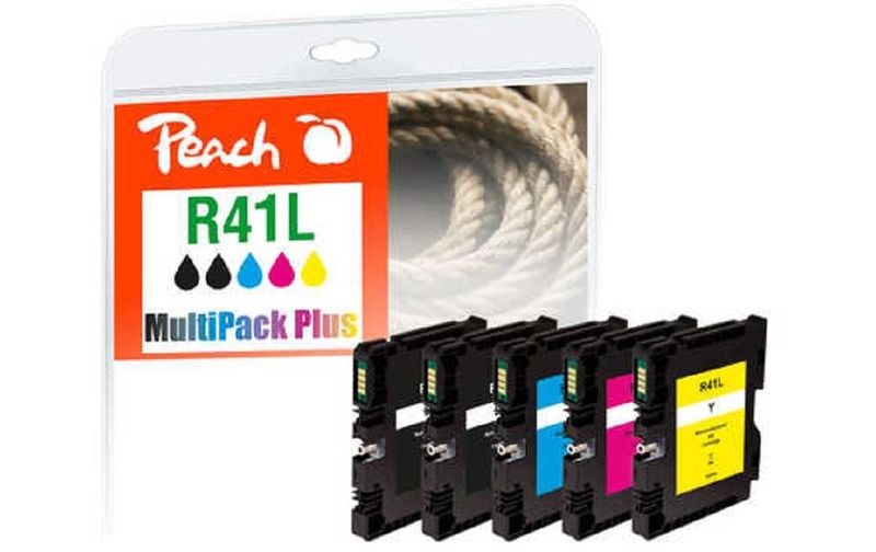 Peach Spar Pack Plus Tintenpatronen kompatibel zu Ricoh GC41L