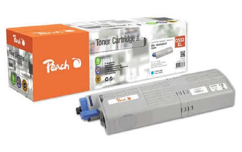 Peach Tonermodul cyan kompatibel zu OKI 46490403
