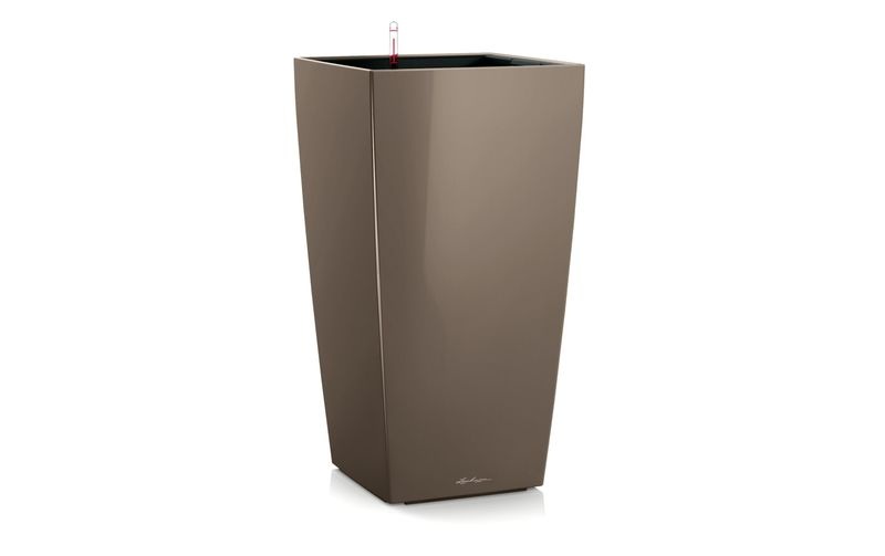 Lechuza - 3er-Set Blumenkästen mit Integriertem Bewässerungssystem Cubico Premium 22 - Taupe