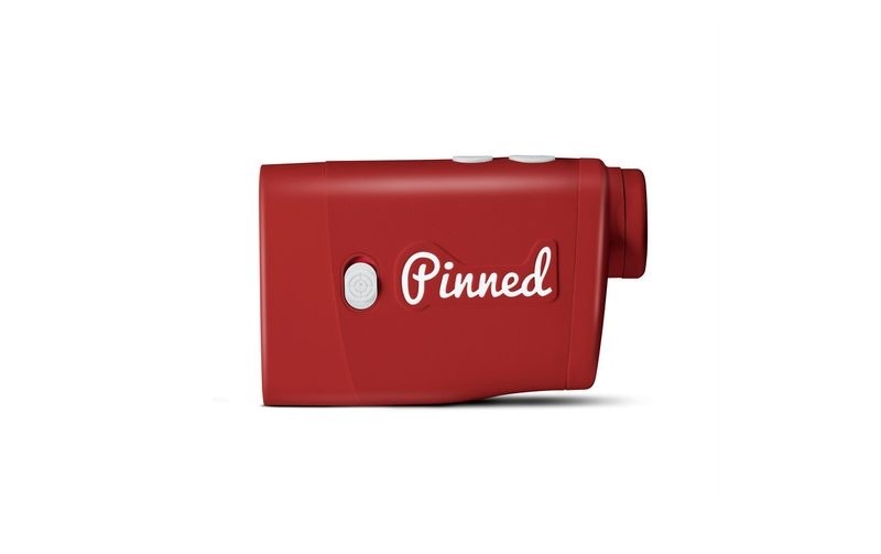 Pinned Golf-Entfernungsmesser Rot