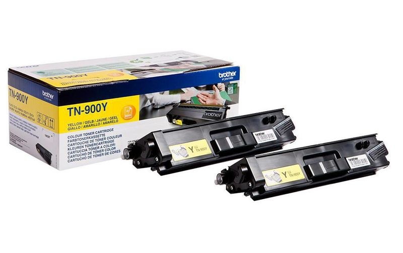 Original Tonerpatronen Twinpack gelb Brother TN-900Y Twin