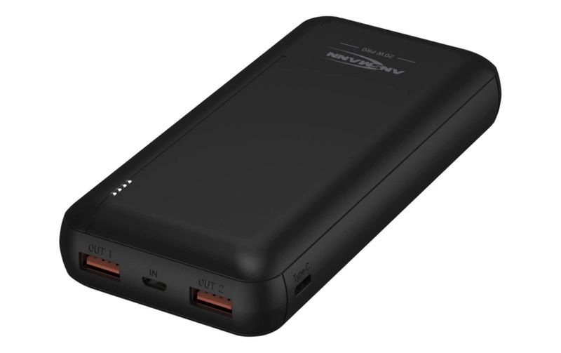 Ansmann PB320PD Powerbank 20000 mAh Power Delivery Li-Ion USB-A, USB-C? Schwarz