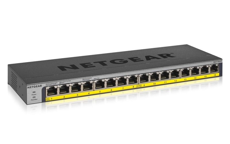 Netgear Gs116Lp-100Eus 16-Port LAN Gigabit Ethernet Switch