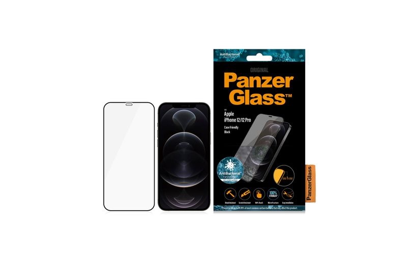 Panzerglass Displayschutz Case Friendly Black AB iPhone 12 / 12 Pro