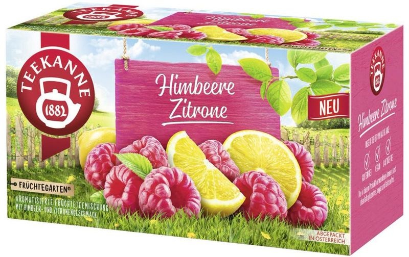 Teekanne Teebeutel Himbeer-Zitrone 20 Stück