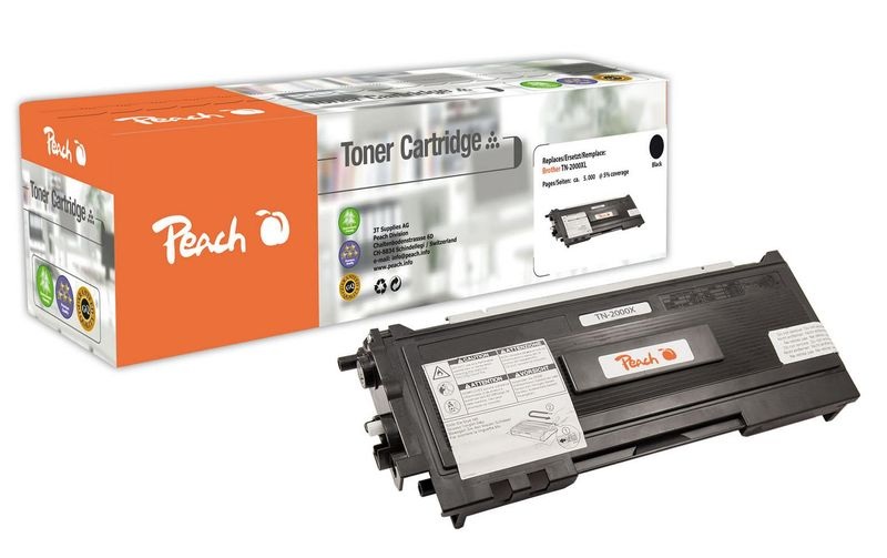Peach Tonermodul schwarz kompatibel zu Brother TN-2000