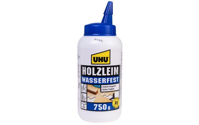 Holzleim, wasserfest, 750 g Flasche mit Dosierspitze