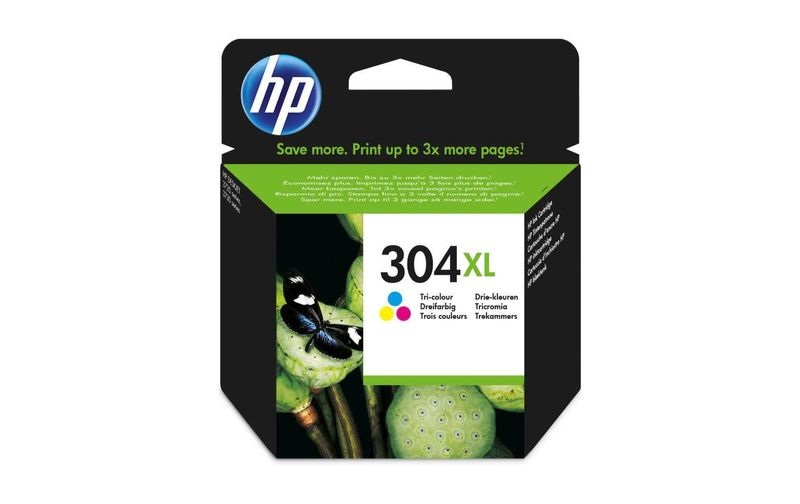 HP Original Tintenpatrone N9K07AE / 304XL, Color (Cyan, Magenta, Gelb)