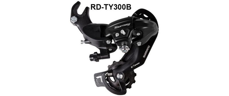 Shimano Tourney RD-TY300 Schaltwerk 6/7-fach mit Adapter schwarz 2019 City & Trekking Schaltwerke