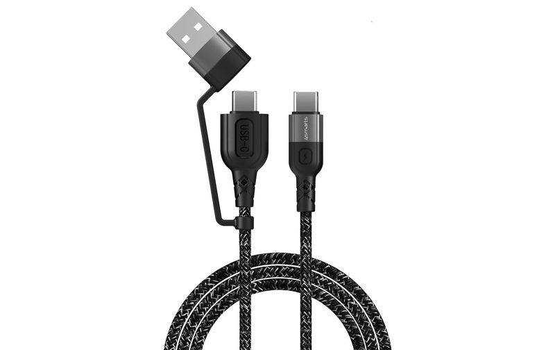 4smarts 4S468626 USB cable 1.5 m USB C Black, White